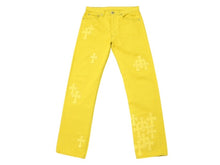 画像をギャラリービューアに読み込む, 極美品 CHROME HEARTS クロムハーツ LEVI'S リーバイス 501 セメタリークロスパッチデニム ジーンズ サイズ31 35パッチ 中古 4b007408