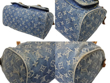 Load image into Gallery viewer, LOUISVUITTON ルイヴィトン ネオスピーディ ハンドバッグ M95019 モノグラム デニム インディゴブルー ゴールド金具 美品 中古 4b007413