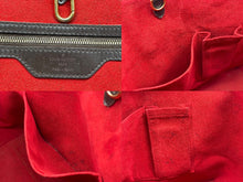 画像をギャラリービューアに読み込む, LOUIS VUITTON ルイヴィトン ハムステッドMM トートバッグ N51204 ダミエ エベヌ ブラウン PVC ダミエキャンバス 美品 中古 4b007414