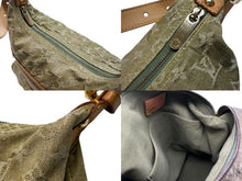 画像をギャラリービューアに読み込む, LOUIS VUITTON ルイヴィトン バギーGM ショルダーバッグ M95211 モノグラム デニム カーキ ゴールド金具 良品 中古 4b007416