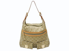 画像をギャラリービューアに読み込む, LOUIS VUITTON ルイヴィトン バギーGM ショルダーバッグ M95211 モノグラム デニム カーキ ゴールド金具 良品 中古 4b007416