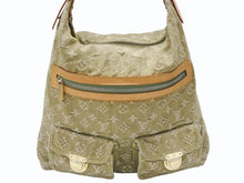 画像をギャラリービューアに読み込む, LOUIS VUITTON ルイヴィトン バギーGM ショルダーバッグ M95211 モノグラム デニム カーキ ゴールド金具 良品 中古 4b007416