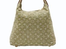 画像をギャラリービューアに読み込む, LOUIS VUITTON ルイヴィトン バギーGM ショルダーバッグ M95211 モノグラム デニム カーキ ゴールド金具 良品 中古 4b007416