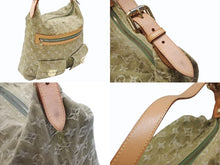 画像をギャラリービューアに読み込む, LOUIS VUITTON ルイヴィトン バギーGM ショルダーバッグ M95211 モノグラム デニム カーキ ゴールド金具 良品 中古 4b007416