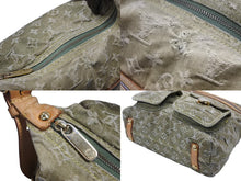 画像をギャラリービューアに読み込む, LOUIS VUITTON ルイヴィトン バギーGM ショルダーバッグ M95211 モノグラム デニム カーキ ゴールド金具 良品 中古 4b007416