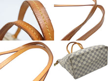 Load image into Gallery viewer, LOUIS VUITTON ルイヴィトン イエナPM トートバッグ ハンドバッグ N44039 ダミエアズールキャンバス ホワイト ブラウン 良品 中古 4b007422
