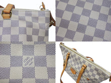 Load image into Gallery viewer, LOUIS VUITTON ルイヴィトン イエナPM トートバッグ ハンドバッグ N44039 ダミエアズールキャンバス ホワイト ブラウン 良品 中古 4b007422