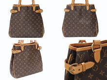 Load image into Gallery viewer, LOUIS VUITTON ルイヴィトン ハンドバッグ トート M51153 バティニョール ヴェルティカル モノグラム ブラウン PVC レザー ゴールド金具 美品 中古 4b007423