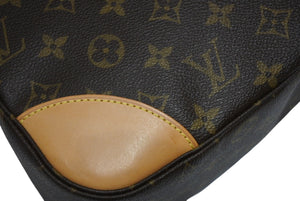 極美品 LOUIS VUITTON ルイヴィトン ブローニュ35 ショルダーバッグ M51260 PVC ヌメ革 ブラウン ゴールド金具 中古 4b011244