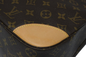 極美品 LOUIS VUITTON ルイヴィトン ブローニュ35 ショルダーバッグ M51260 PVC ヌメ革 ブラウン ゴールド金具 中古 4b011244