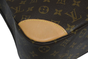 極美品 LOUIS VUITTON ルイヴィトン ブローニュ35 ショルダーバッグ M51260 PVC ヌメ革 ブラウン ゴールド金具 中古 4b011244