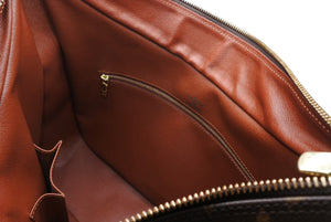極美品 LOUIS VUITTON ルイヴィトン ブローニュ35 ショルダーバッグ M51260 PVC ヌメ革 ブラウン ゴールド金具 中古 4b011244