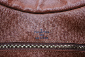極美品 LOUIS VUITTON ルイヴィトン ブローニュ35 ショルダーバッグ M51260 PVC ヌメ革 ブラウン ゴールド金具 中古 4b011244