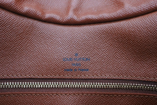 極美品 LOUIS VUITTON ルイヴィトン ブローニュ35 ショルダーバッグ M51260 PVC ヌメ革 ブラウン ゴールド金具 中古 4b011244