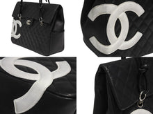 Load image into Gallery viewer, CHANEL シャネル カンボンライン ラージ トートバッグ A26181 10番台 ココマーク カーフスキン キルティング シルバー金具 美品 中古 4b012261