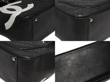 Load image into Gallery viewer, CHANEL シャネル カンボンライン ラージ トートバッグ A26181 10番台 ココマーク カーフスキン キルティング シルバー金具 美品 中古 4b012261