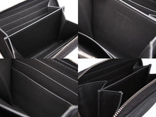 画像をギャラリービューアに読み込む, CELINE セリーヌ コンパクトジップドウォレット ラウンドファスナー コインケース S-SD-4178 ブラック レザー シルバー金具 美品 中古 4b007428