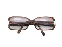 画像をギャラリービューアに読み込む, 極美品 Givenchy ジバンシー サングラス アイウェア SGV585 ブラウン プラスチック メタル ロゴ金具 中古 4b007429