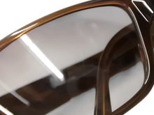 画像をギャラリービューアに読み込む, 極美品 Givenchy ジバンシー サングラス アイウェア SGV585 ブラウン プラスチック メタル ロゴ金具 中古 4b007429