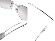 画像をギャラリービューアに読み込む, GUCCI グッチ リムレスサングラス GG 1784/STRASS YB7VZ サイズ60◻︎17 125 ラインストーン シルバー 良品 中古 4b007430