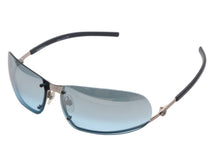 画像をギャラリービューアに読み込む, CHANEL シャネル サングラス アイウェア 4060 c.194/7M サイズ67◻︎13 120 ココマーク ブルー シルバー グレー 美品 中古 4b007432