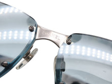 画像をギャラリービューアに読み込む, CHANEL シャネル サングラス アイウェア 4060 c.194/7M サイズ67◻︎13 120 ココマーク ブルー シルバー グレー 美品 中古 4b007432