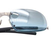 画像をギャラリービューアに読み込む, CHANEL シャネル サングラス アイウェア 4060 c.194/7M サイズ67◻︎13 120 ココマーク ブルー シルバー グレー 美品 中古 4b007432