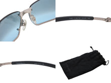 画像をギャラリービューアに読み込む, CHANEL シャネル サングラス アイウェア 4060 c.194/7M サイズ67◻︎13 120 ココマーク ブルー シルバー グレー 美品 中古 4b007432