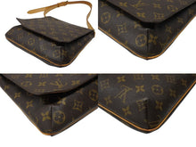 画像をギャラリービューアに読み込む, LOUIS VUITTON ルイヴィトン ミュゼットサルサ ロングストラップ ショルダーバッグ モノグラム キャンバス ブラウン PVC ゴールド金具 美品 中古 4b007445