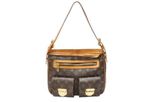 画像をギャラリービューアに読み込む, LOUIS VUITTON ルイヴィトン ハドソンGM ワンショルダーバッグ M40045 ブラウン PVC レザー ゴールド金具 良品 中古 4b007446