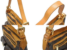 画像をギャラリービューアに読み込む, LOUIS VUITTON ルイヴィトン ハドソンGM ワンショルダーバッグ M40045 ブラウン PVC レザー ゴールド金具 良品 中古 4b007446