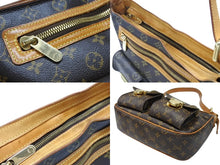 画像をギャラリービューアに読み込む, LOUIS VUITTON ルイヴィトン ハドソンGM ワンショルダーバッグ M40045 ブラウン PVC レザー ゴールド金具 良品 中古 4b007446