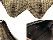 画像をギャラリービューアに読み込む, 極美品 GUCCI グッチ アビー ワンショルダーバッグ 130738 ベージュ ブラウン GGキャンバス レザー ゴールド金具 中古 4b007447