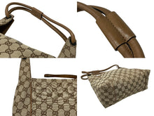 画像をギャラリービューアに読み込む, 極美品 GUCCI グッチ GGキャンバス ワンショルダーバッグ 101333 ブラウン ベージュ PVC ブラック金具 中古 4b007448