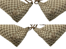 画像をギャラリービューアに読み込む, 極美品 GUCCI グッチ GGキャンバス ワンショルダーバッグ 101333 ブラウン ベージュ PVC ブラック金具 中古 4b007448