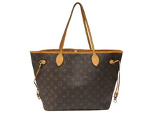 画像をギャラリービューアに読み込む, LOUIS VUITTON ルイヴィトン トートバッグ モノグラム M40156 ネヴァーフルMM 廃盤 ブラウン PVCコーティングキャンバス ゴールド金具 美品 中古 4b007449