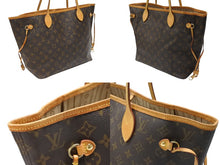 画像をギャラリービューアに読み込む, LOUIS VUITTON ルイヴィトン トートバッグ モノグラム M40156 ネヴァーフルMM 廃盤 ブラウン PVCコーティングキャンバス ゴールド金具 美品 中古 4b007449