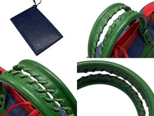 画像をギャラリービューアに読み込む, BALENCIAGA バレンシアガ ザ シティ ジャイアント 2WAYバッグ ハンドバッグ ショルダーバッグ 115743 レッド ブルー グリーン 美品 中古 4b007453