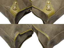 画像をギャラリービューアに読み込む, BALENCIAGA バレンシアガ ザ ジャイアント シティ 2WAY ハンドバッグ ショルダーバッグ キャンバス カーキ レザー ゴールド金具 美品 中古 4b007455