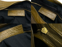 画像をギャラリービューアに読み込む, BALENCIAGA バレンシアガ ザ ジャイアント シティ 2WAY ハンドバッグ ショルダーバッグ キャンバス カーキ レザー ゴールド金具 美品 中古 4b007455