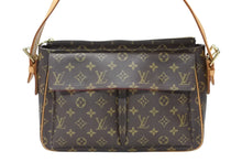 画像をギャラリービューアに読み込む, LOUIS VUITTON ルイヴィトン ヴィバシテGM ショルダーバッグ M51163 ブラウン ヌメ革 PVC ゴールド金具 美品 中古 4b007457