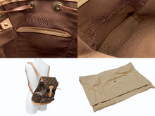 画像をギャラリービューアに読み込む, LOUIS VUITTON ルイヴィトン モンスリMM バックパック M51136 ブラウン モノグラム PVC ゴールド金具 美品 中古 4b007458