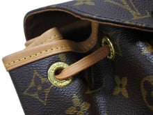 画像をギャラリービューアに読み込む, LOUIS VUITTON ルイヴィトン モンスリMM バックパック M51136 ブラウン モノグラム PVC ゴールド金具 美品 中古 4b007458