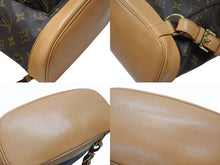 画像をギャラリービューアに読み込む, LOUIS VUITTON ルイヴィトン モンスリMM バックパック M51136 ブラウン モノグラム PVC ゴールド金具 美品 中古 4b007458