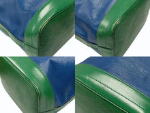 画像をギャラリービューアに読み込む, LOUIS VUITTON ルイヴィトン ノエ ショルダーバッグ 巾着 ツートン M44044 エピレザー ブルー グリーン ゴールド金具 美品 中古 4b007460