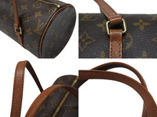 Load image into Gallery viewer, LOUIS VUITTON ルイヴィトン パピヨン26 ハンドバッグ M51386 モノグラム キャンバス PVC レザー ブラウン ゴールド金具 美品 中古 4b007462
