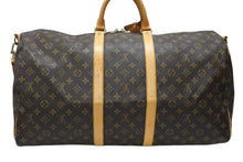 画像をギャラリービューアに読み込む, LOUIS VUITTON ルイヴィトン キーポル バンドリエール55 ボストンバッグ M41414 モノグラム ブラウン 美品 中古 4b007463