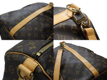 画像をギャラリービューアに読み込む, LOUIS VUITTON ルイヴィトン キーポル バンドリエール55 ボストンバッグ M41414 モノグラム ブラウン 美品 中古 4b007463