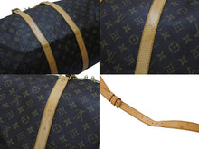 画像をギャラリービューアに読み込む, LOUIS VUITTON ルイヴィトン キーポル バンドリエール55 ボストンバッグ M41414 モノグラム ブラウン 美品 中古 4b007463