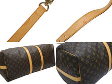画像をギャラリービューアに読み込む, LOUIS VUITTON ルイヴィトン キーポル バンドリエール55 ボストンバッグ M41414 モノグラム ブラウン 美品 中古 4b007463